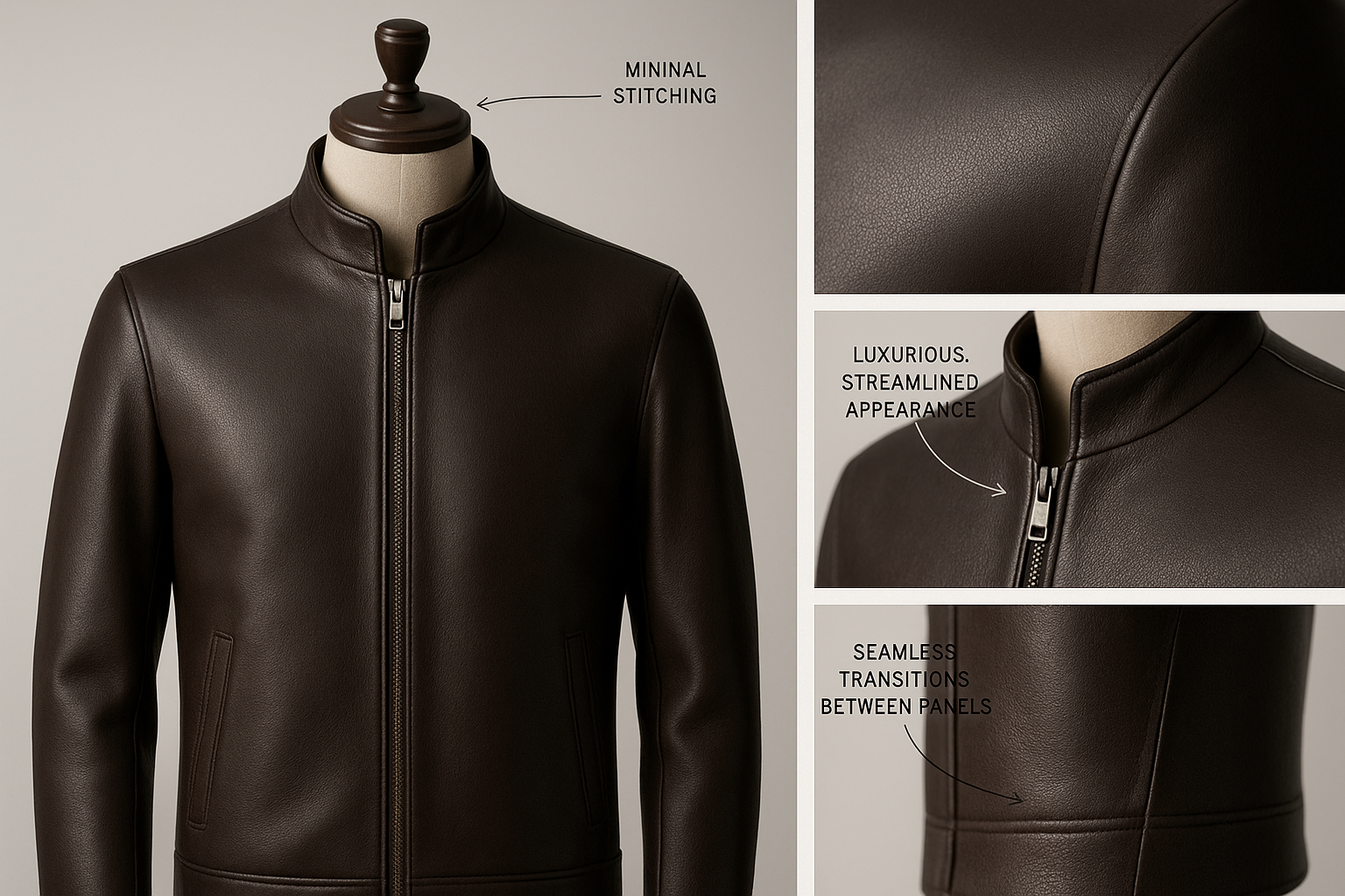Why Minimal Stitching Defines Luxury Jackets